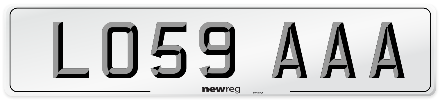 LO59 AAA Number Plate from New Reg